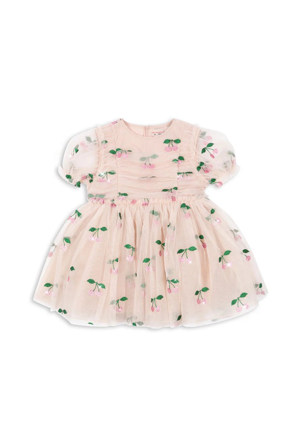 KONGES SLOEJD TULLIE DRESS (MA GRANDE CERISE PINK GLITTER, SIZE 2Y)
