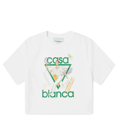 CASABLANCA LE JEU PRINTED BABY T-SHIRT