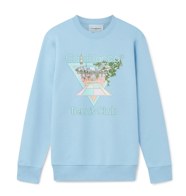 CASABLANCA WM TENNIS CLUB ICON PRINTED SWEATSHIRT