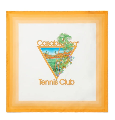 CASABLANCA SMALL SILK TWILL SCARF