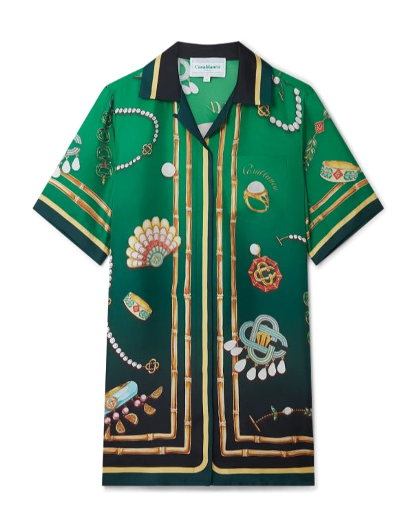 CASABLANCA PRINTED SHIFT DRESS