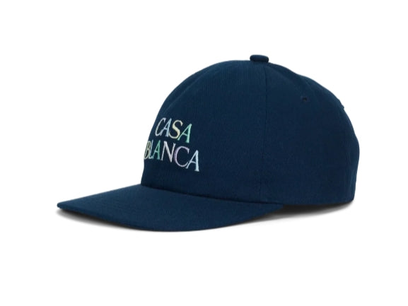CASABLANCA EMBROIDERED CAP STACKED LOGO