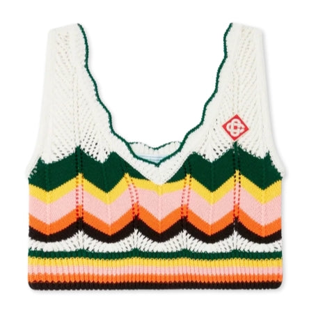 CASABLANCA CHEVRON LACE BRA