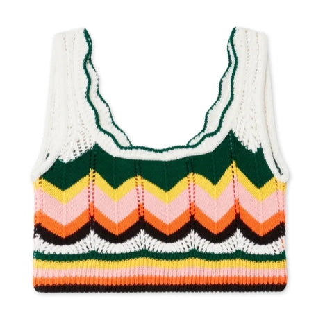 CASABLANCA CHEVRON LACE BRA