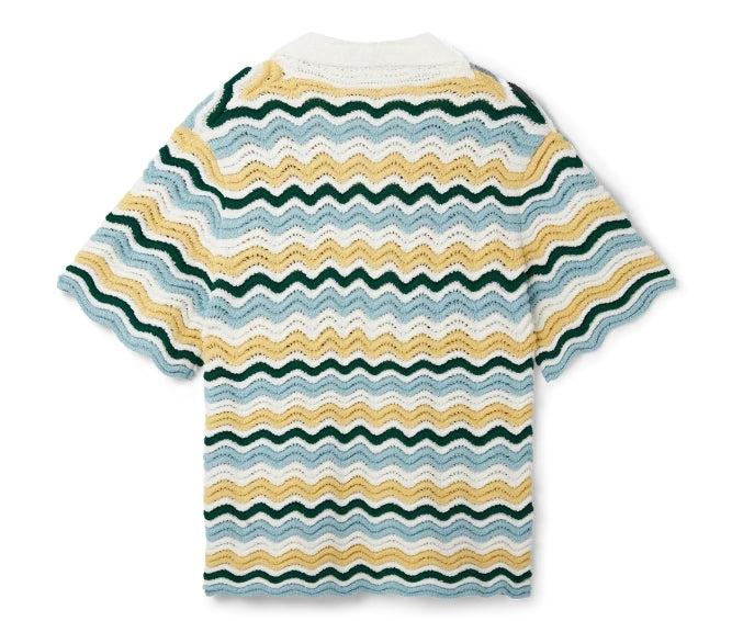 CASABLANCA BOUCLE WAVE SHIRT