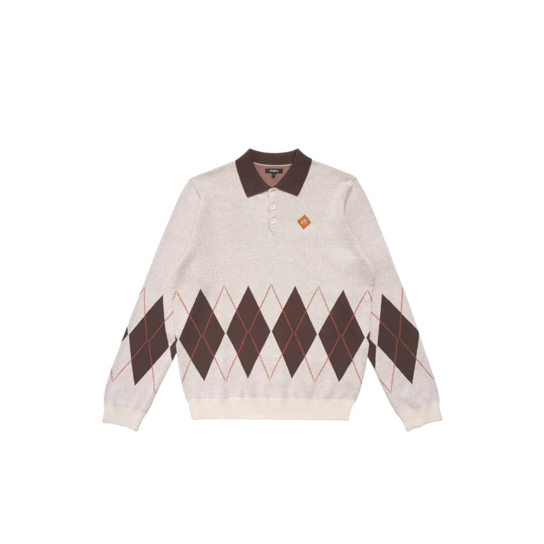 MALBON SELMA LONG SLEEVE KNIT POLO