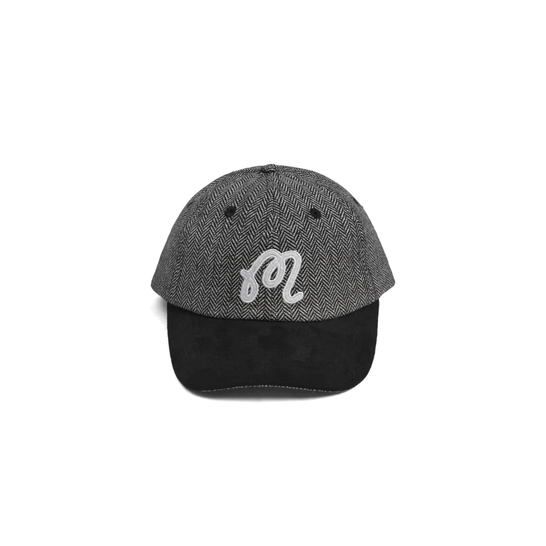 MALBON M SCRIPT TWO TONE STRAPBACK HAT