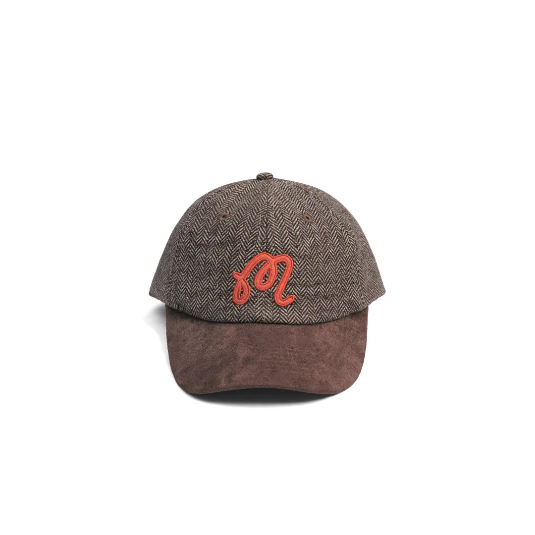 MALBON M SCRIPT TWO TONE STRAPBACK HAT
