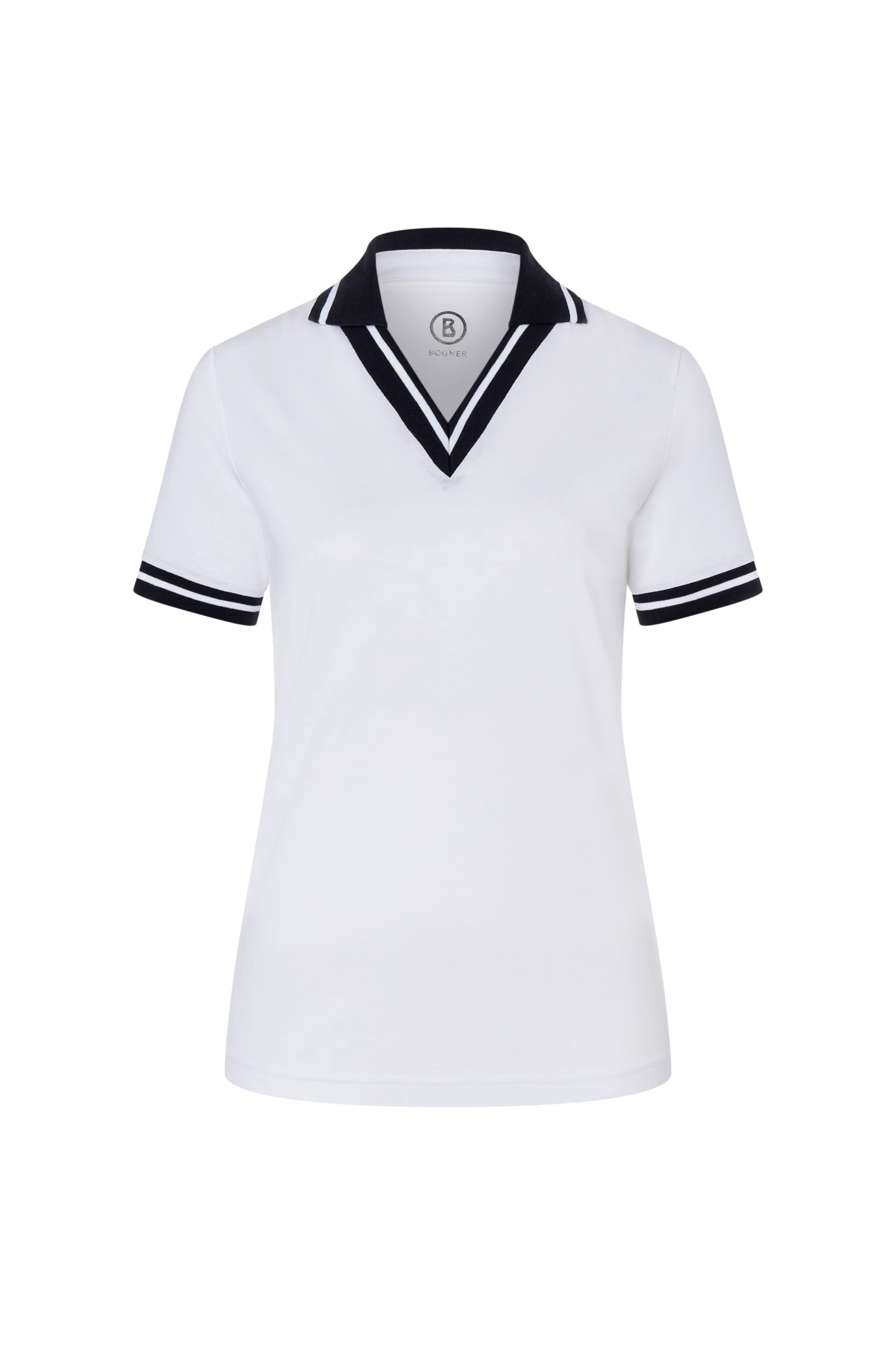 BOGNER LYDIA FUNCTIONAL POLO SHIRT (WHITE, SIZE 34)