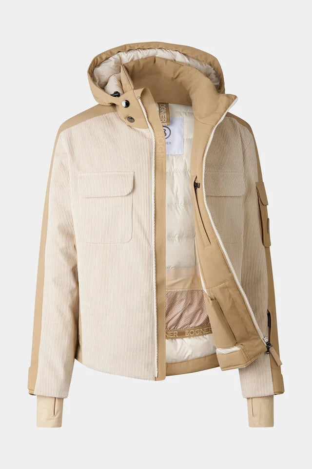 BOGNER COBE CORDUROY SKI JACKET	BEIGE