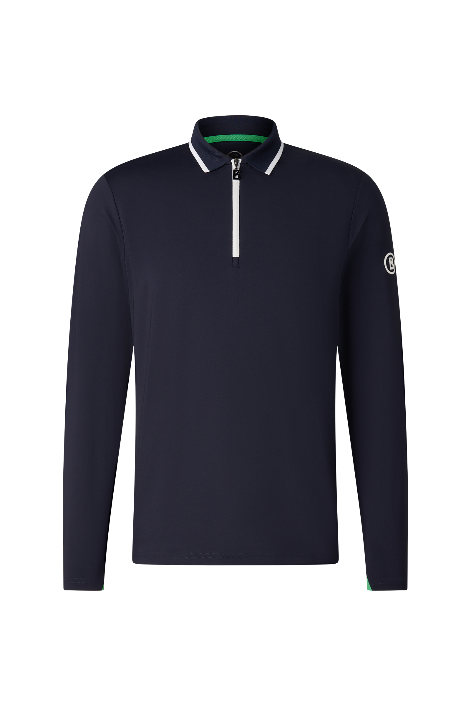 BOGNER JONAH POLO LONG-SLEEVED TOP (NAVY-BLUE, M)