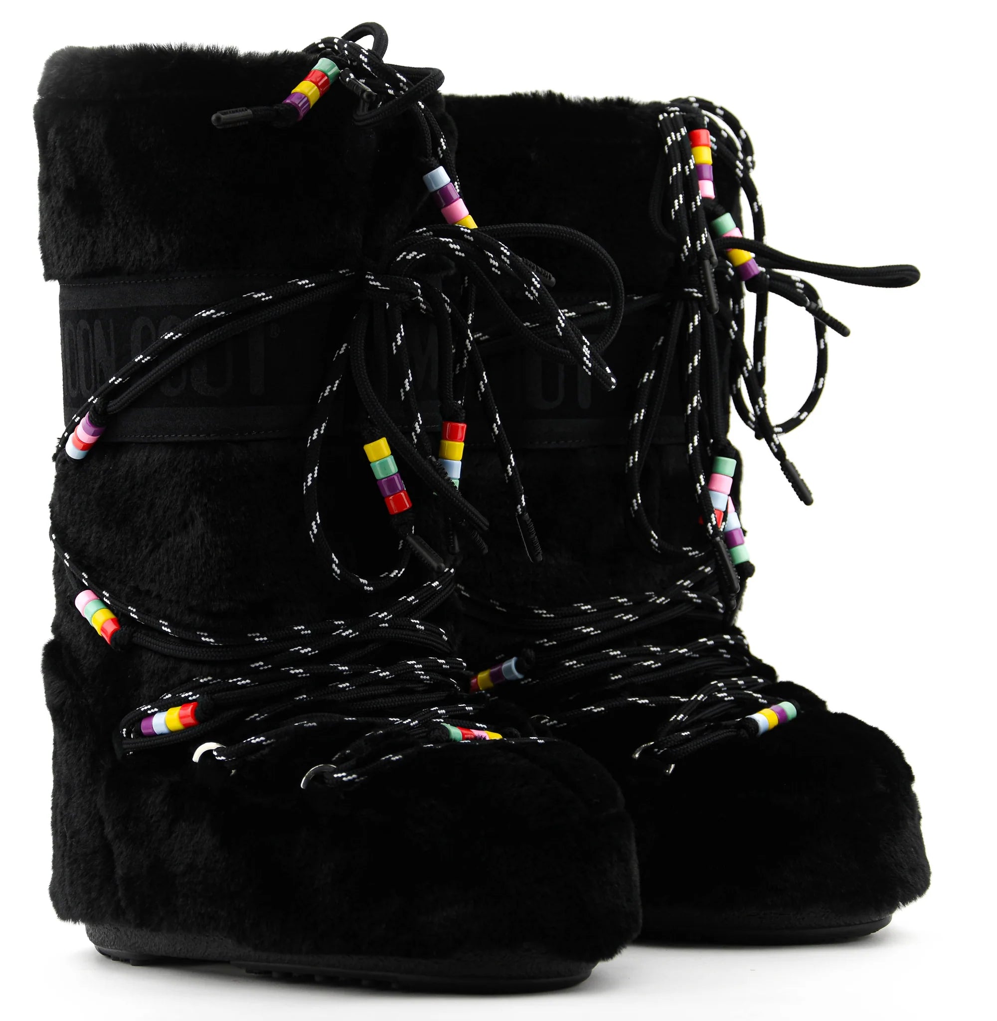 MOON BOOT ICON FAUX FUR BEADS
