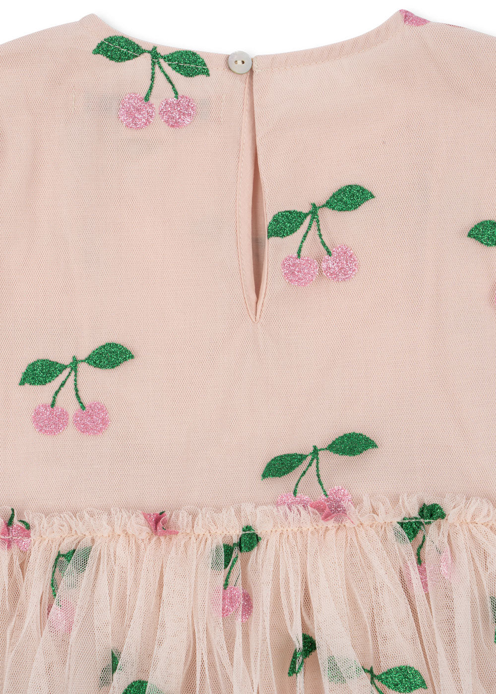 KONGES SLOEJD TULLIE DRESS (MA GRANDE CERISE PINK GLITTER, SIZE 2Y)