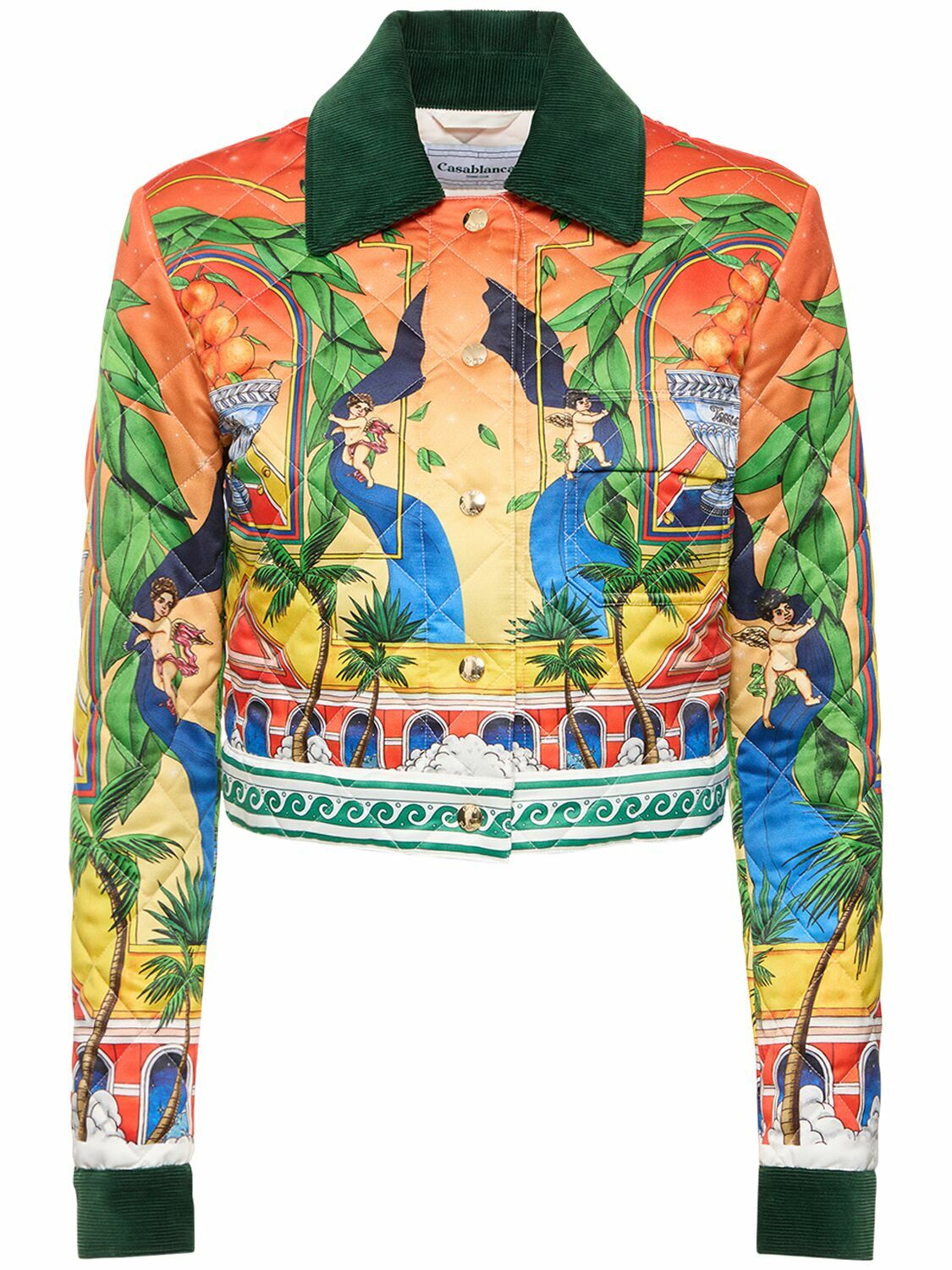 CASABLANCA QUILTED CROPPED JACKET