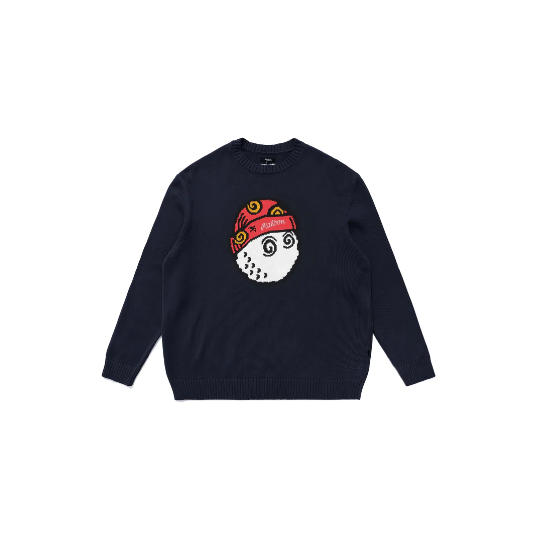 Malbon Golf x Michelob Ultra Crewneck Sweatshirt Black Men's
