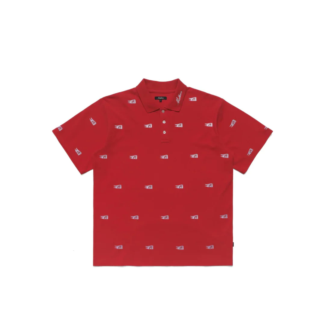MALBON WINSTON FLAG PIQUE POLO