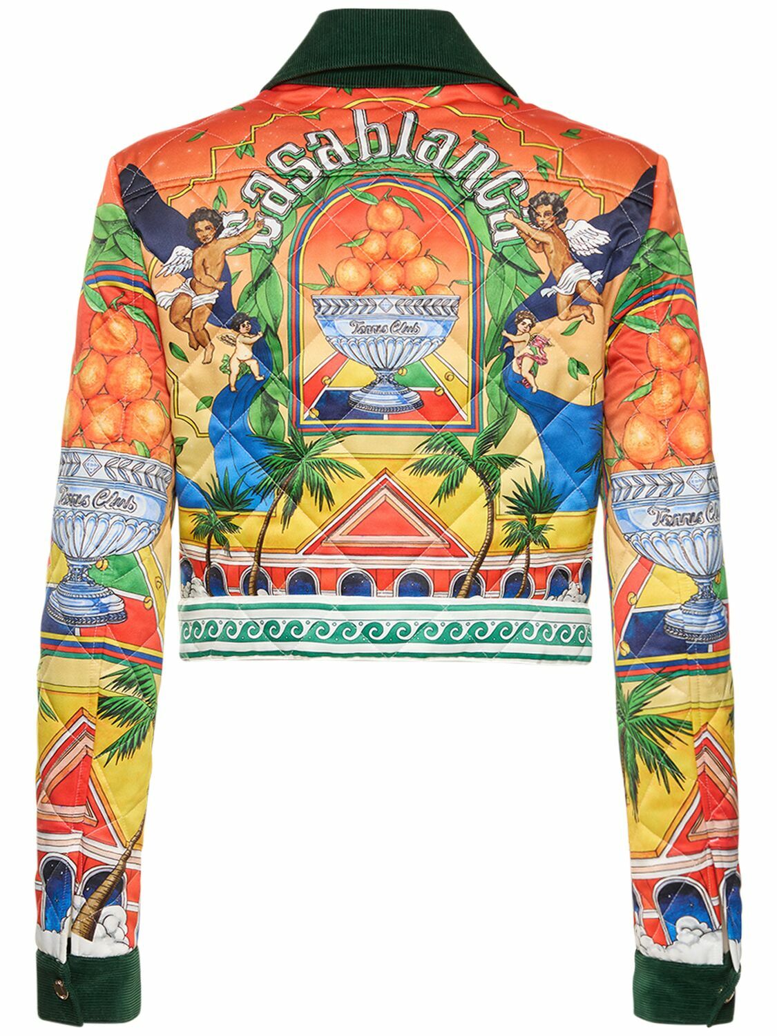 CASABLANCA QUILTED CROPPED JACKET