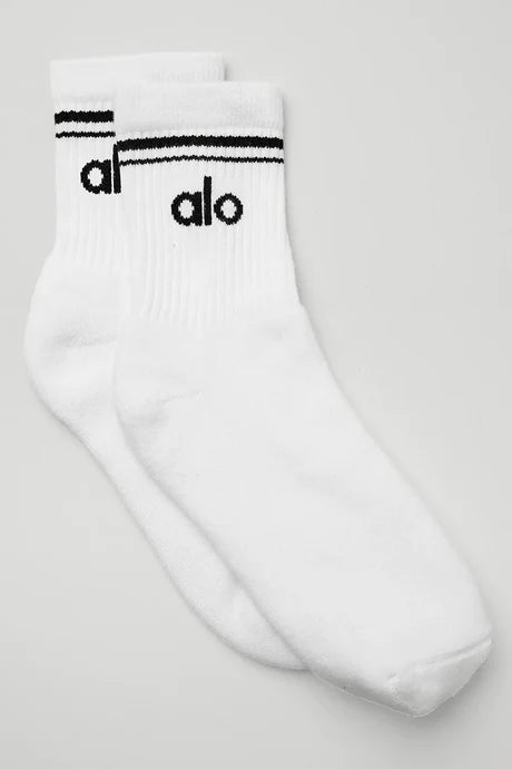 ALO UNISEX HALF-CREW THROWBACK SOCK