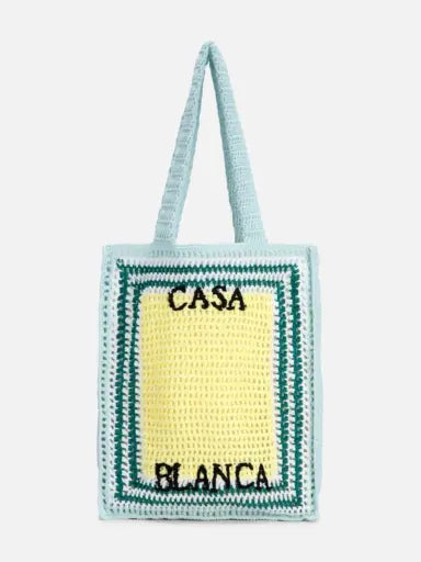 CASABLANCA COTTON CROCHET BAG