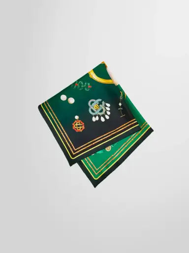 CASABLANCA SILK TWILL SCARF MEDIUM 52CM X 52CM