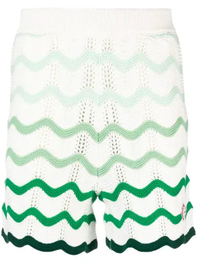 CASABLANCA WM GRADIENT WAVE TEXTURE SHORTS
