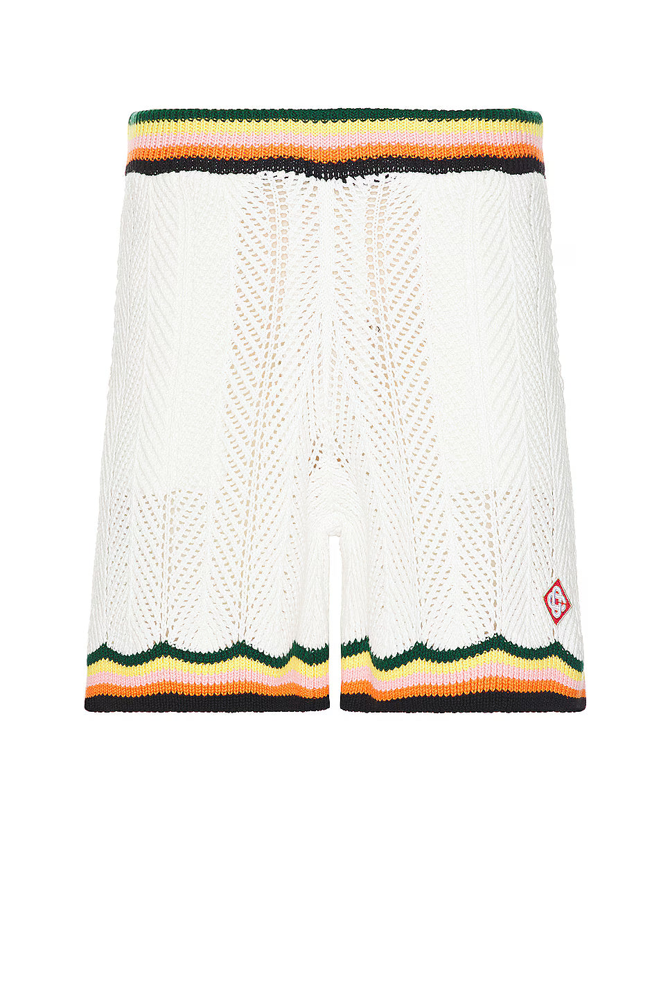 CASABLANCA CHEVRON LACE SHORTS