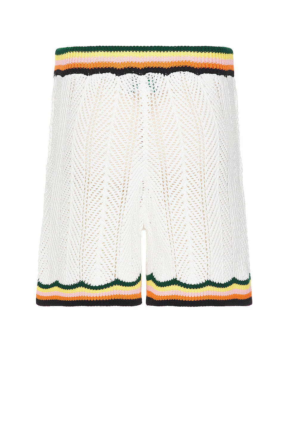 CASABLANCA CHEVRON LACE SHORTS