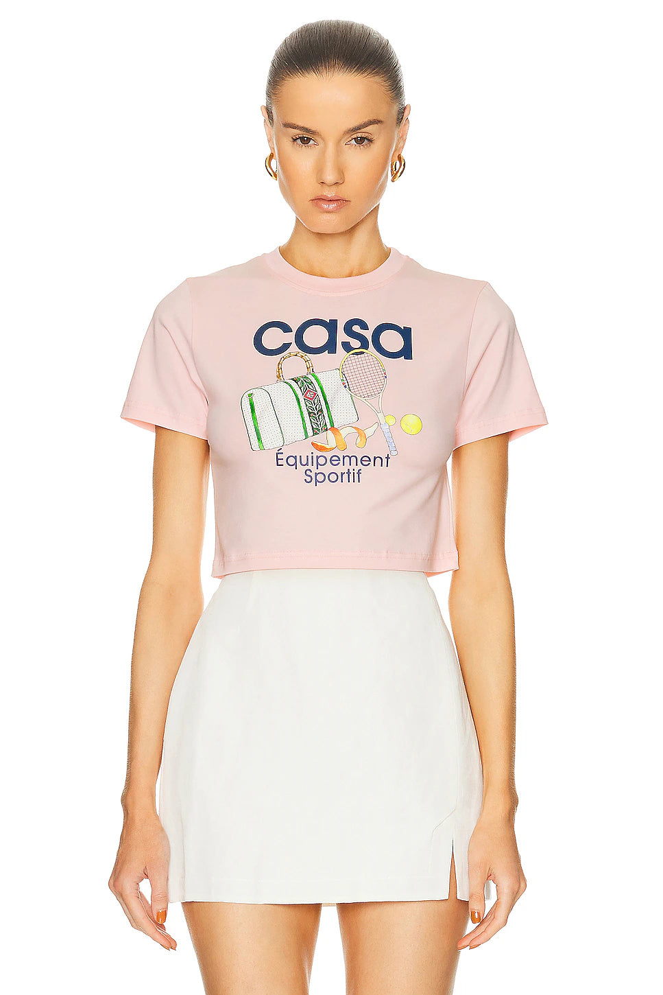 CASABLANCA EQUIPEMENT SPORTIF PRINTED BABY T-SHIRT