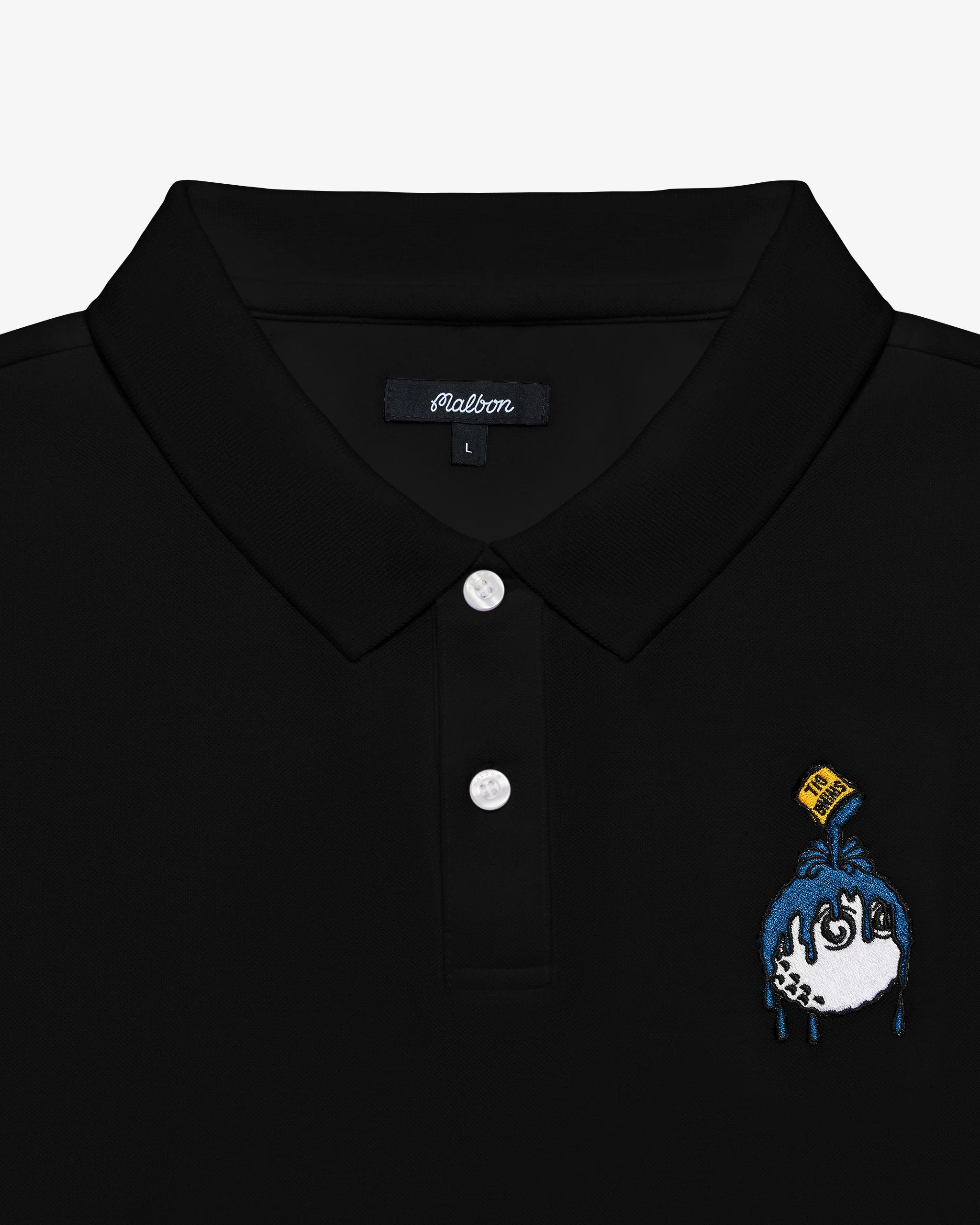 MALBON SWING OIL PERFORMANCE PIQUE POLO