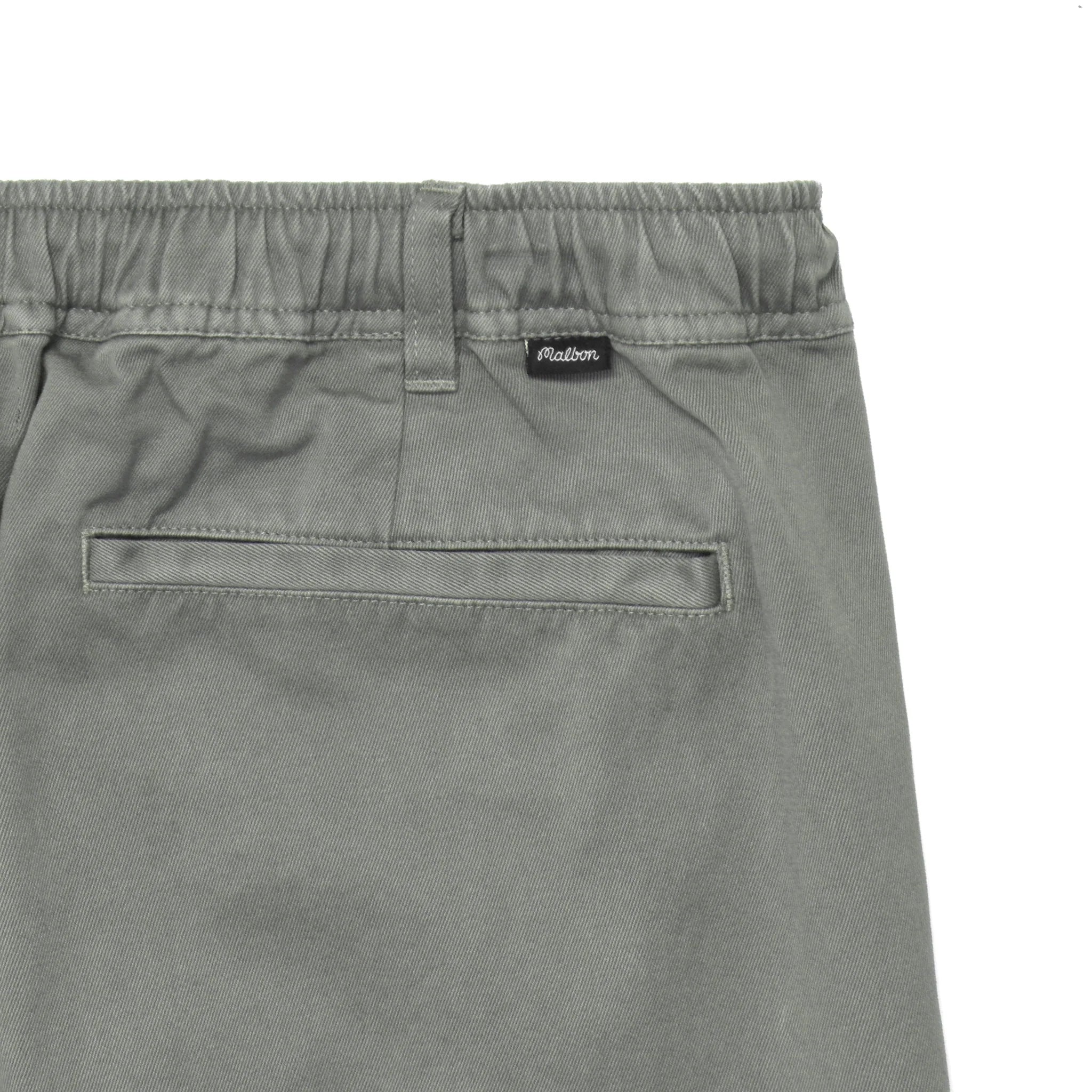 MALBON WASHED COTTON TWILL CROPPED CHINO PANT
