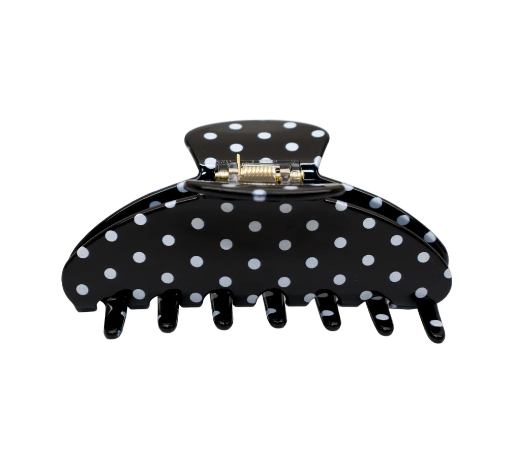 EMI JAY BIG EFFING CLIP IN NOIR POLKA DOT