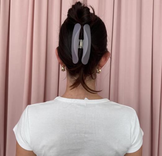 EMI JAY HALF MOON CLIP IN LILAC SMOKE