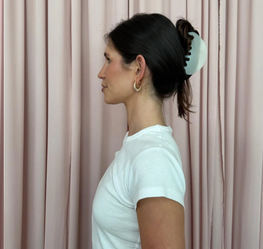 EMI JAY HALF MOON CLIP IN GREY SMOKE