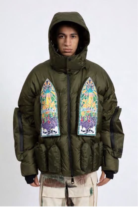WDWxADD DOWN BOMBER WITH DETACHABLE HOOD