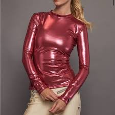 JETSET GLAZY LONGSLEEVE METALLIC LYCRA