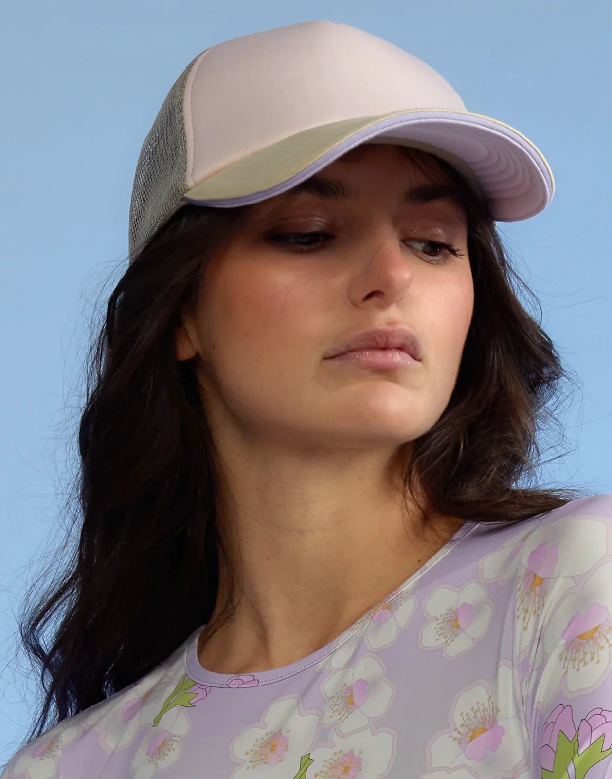 CYNTHIA ROWLEY COLORBLOCK TRUCKER HAT