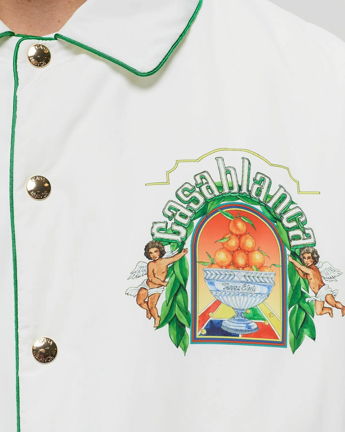 CASABLANCA MENS PRINTED POLYESTER WADDED JACKET