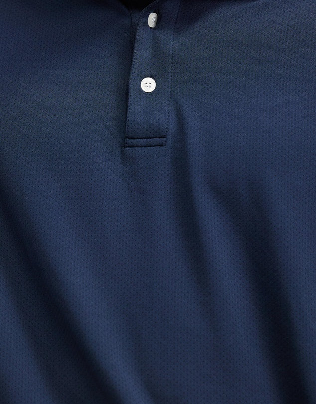 MALBON EVERGREEN RAGLAN SLEEVE MESH POLO