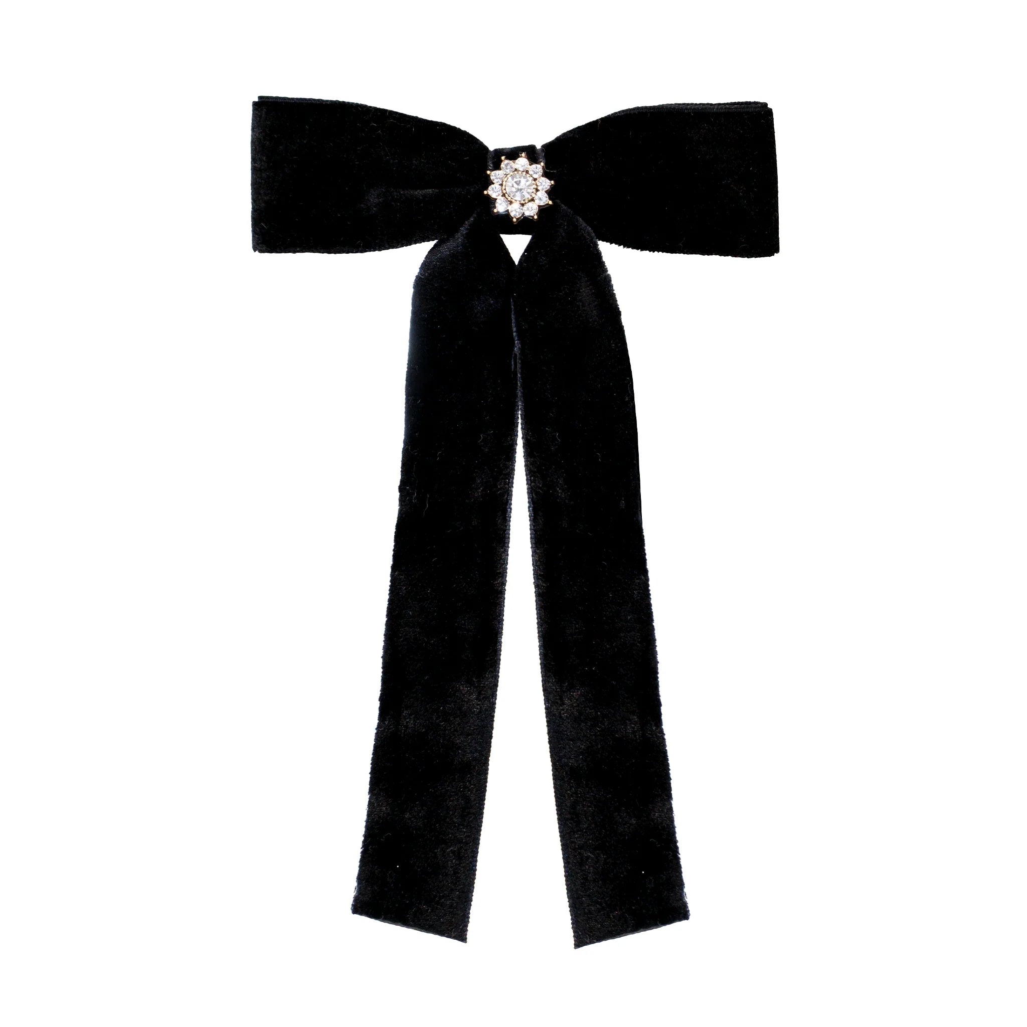EMI JAY ICONIC VELVET BOW BARRETE