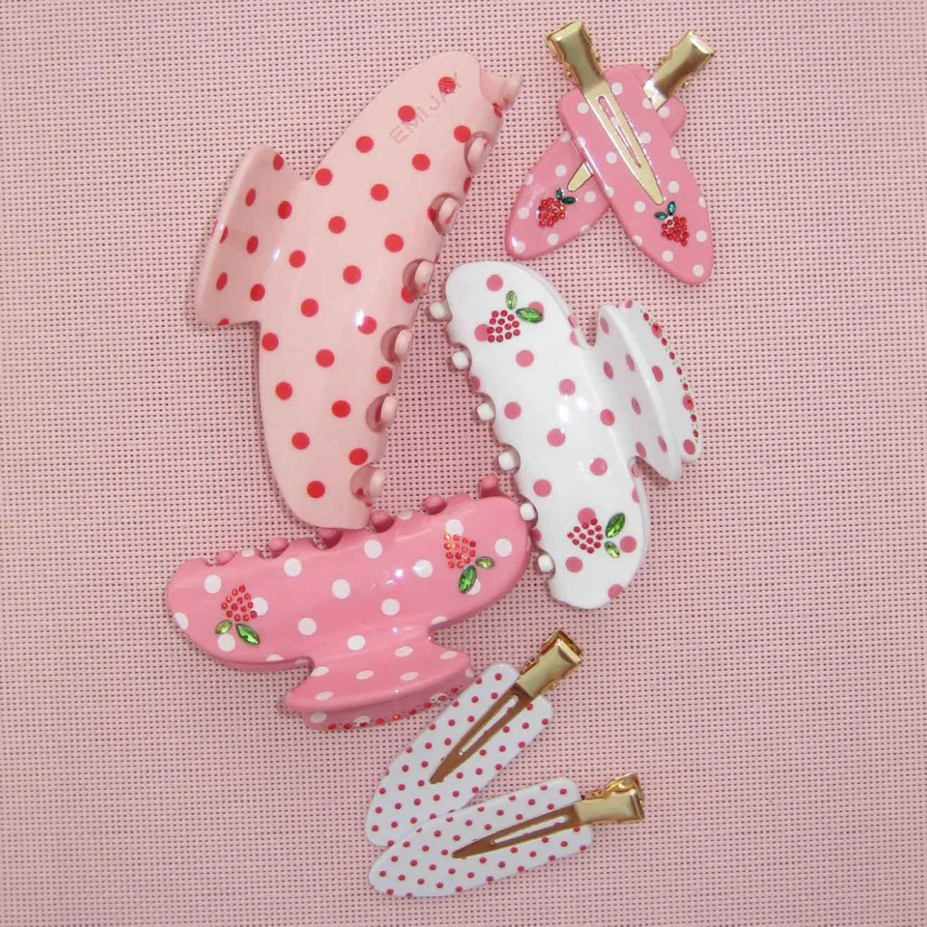 EMI JAY POPSTAR CLIPS IN SWEET BERRY DOT