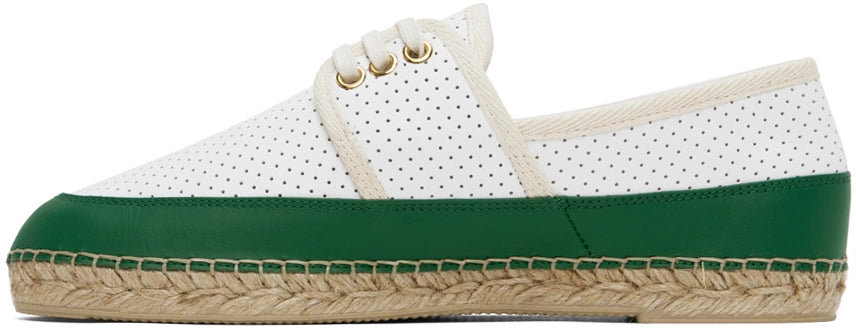 CASABLANCA PERFORATED LEATHER CLASSIC ESPADRILLE
