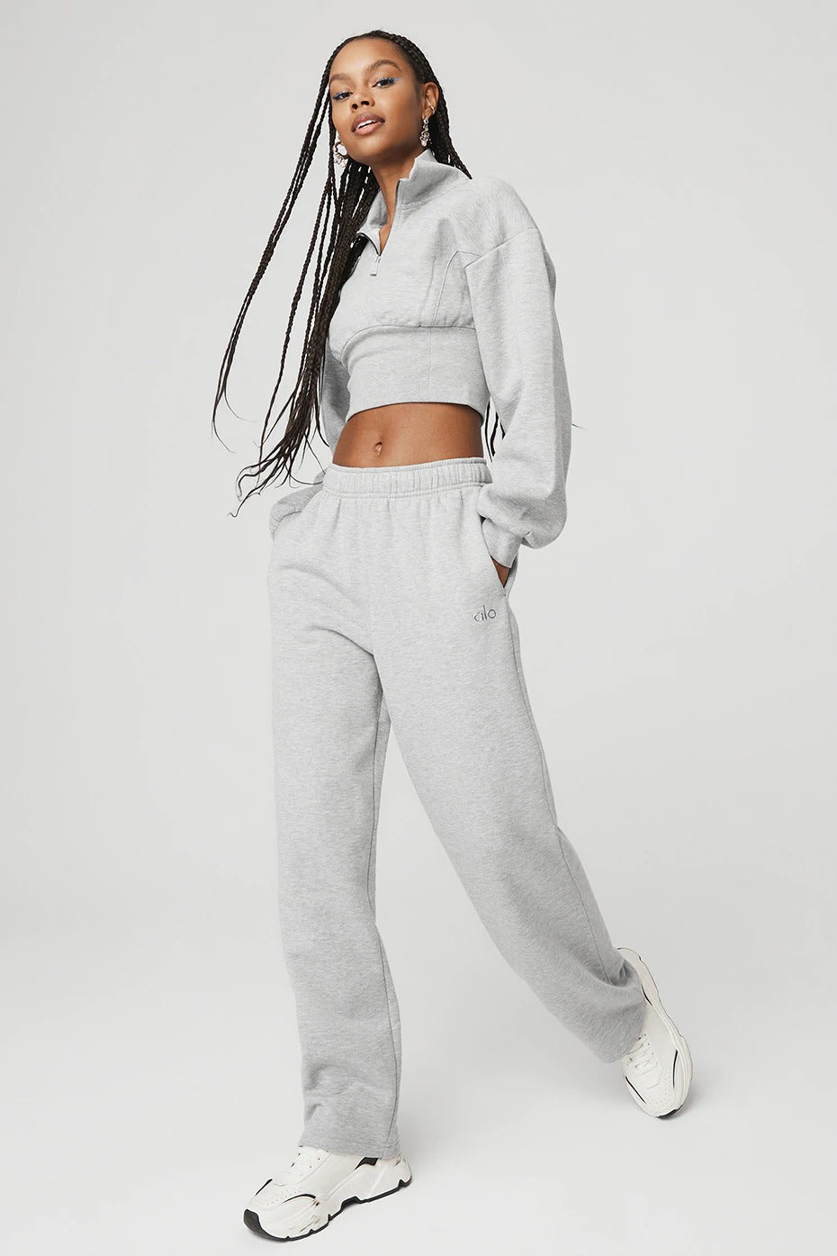 ALO Vixen Fleece 1 4 Zip Leisure Social